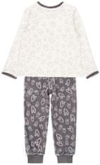 Boboli topla pidžama za djevojčice - srca 925051, siva, 92
