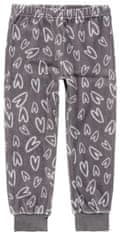 Boboli topla pidžama za djevojčice - srca 925051, siva, 122