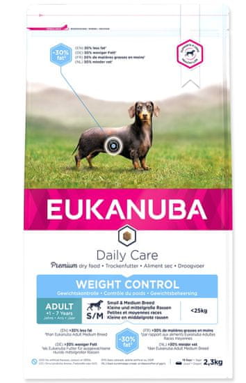 Eukanuba Adult Medium Weight Control hrana za pse, 3 kg