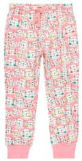 Boboli pamučna pidžama za djevojčice - mačka 925095, bijela, 162