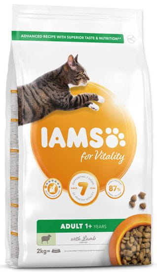 IAMS hrana za mačke Cat Adult Lamb, 2 kg