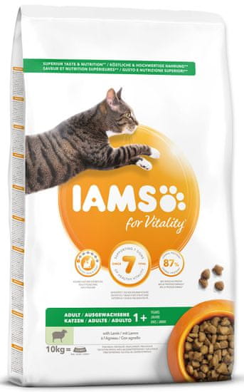 IAMS hrana za mačke Cat Adult Lamb, 10 kg