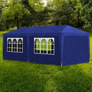 Vidaxl Šator za zabave 3 x 6 m plavi