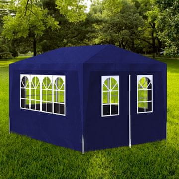 Vidaxl Šator za zabave 3 x 4 m plavi