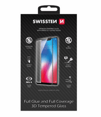 SWISSTEN 3D Full Glue zaštitno staklo za Samsung Galaxy S22 5G, crno