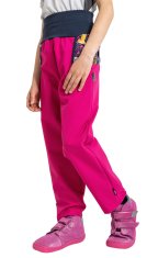 Unuo softshell hlače s flisom za djevojčice - Kolibri, ružičasta, 98/104