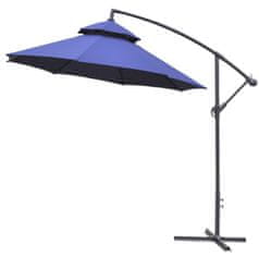 Aga Vrtni suncobran konzolni EXCLUSIV CUBE 250 cm Tamno plavi