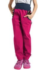 Unuo softshell hlače za djevojčice Bez - Mačka pas, ružičasta, 98/104