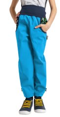 Unuo softshell hlače za dječake bez izolacije - Mačka pas, plava, 98/104