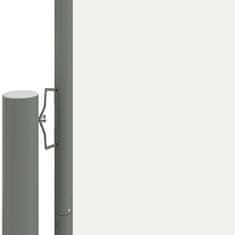 Vidaxl Uvlačiva bočna tenda krem 200 x 1200 cm