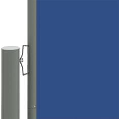 Vidaxl Uvlačiva bočna tenda plava 117 x 1200 cm