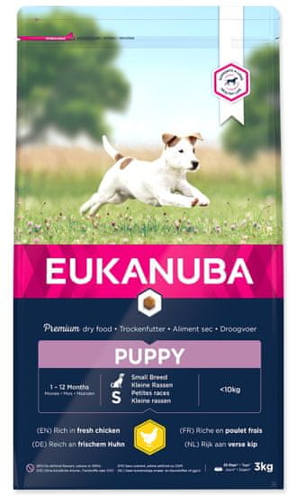 Eukanuba Puppy & Junior Small Breed hrana za štence, 3 kg