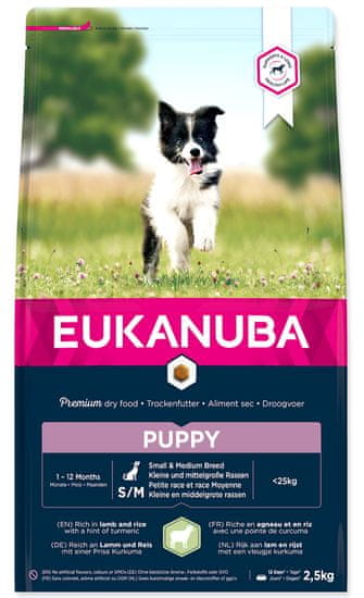 Eukanuba hrana za psa Puppy Small Medium Breed Lamb 2 5 kg MALL.HR
