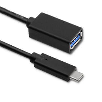 Qoltec Qoltec kabel USB 3.1 tip C muški | USB 3.0 tip A ženski | 0,25 m
