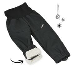 Unuo dječji softshell ogrtač s pojasom Light, crna, 92/98