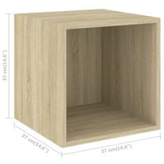 Vidaxl 3-dijelni set TV ormarića boja hrasta sonome konstruirano drvo