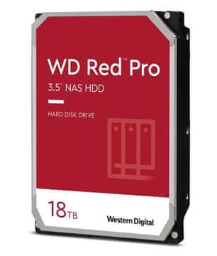 Western Digital Red Pro NAS tvrdi disk, 18 TB, SATA 6 Gb/s, 512 MB, bulk (WD181KFGX)
