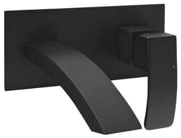 SAPHO GINKO Zidna Umivaonička Miješalica, Mat Crna