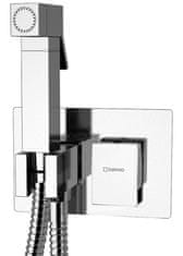 SAPHO SPECTRE ugradbena bide miješalica sa Stop tušem, kromirana kvadratna dizajna