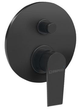 SAPHO KAI Ugradbena Tuš Baterija, 2 Izvoda, Crna Mat