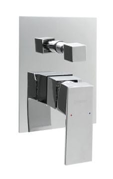 SAPHO LATUS ugradbena kromirana tuš miješalica, 2 izlaza, kvadratni oblik