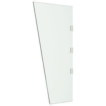 Vidaxl Bočna ploča za nadstrešnicu vrata prozirna 50 x 100 cm staklena