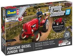 Revell Porsche Junior 108 model traktora, Farming Simulator Edition, set za sastavljanje