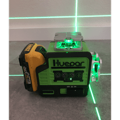 Huepar 10,8V univerzalna PRO 12 redova zelena laserska nivelira bluetooth