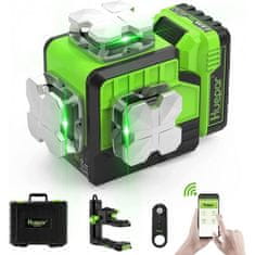 Huepar 10,8V univerzalna PRO 12 redova zelena laserska nivelira bluetooth