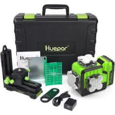 Huepar 10,8V univerzalna PRO 12 redova zelena laserska nivelira bluetooth