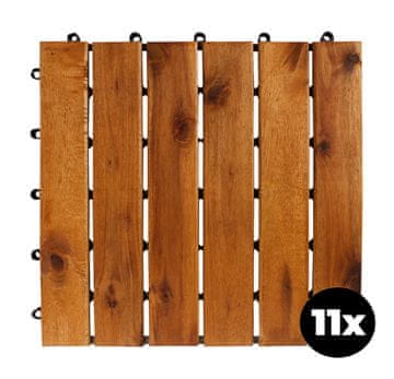 Linder Exclusiv Akacijeve terasaste pločice 30x30 cm 11 kom