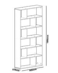 Woody Fashion Polica za knjige, Form