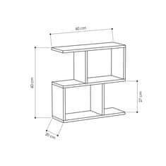 Woody Fashion Pomoćni stol, Antracit, Mania - Anthracite