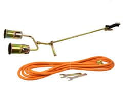 GEKO Dvostruki plinski plamenik 850mm + 5m cijev 58kW