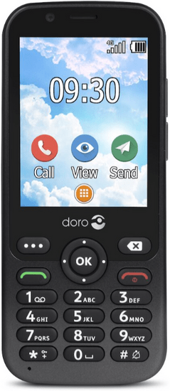Doro 7010 mobilni telefon, grafitna boja