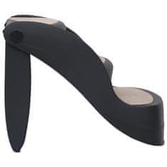 Vidaxl 3 sklopive stepenice za pse crne