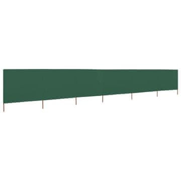 Vidaxl Platnena zavjesa sa 6 krila 800 x 80 cm zelena