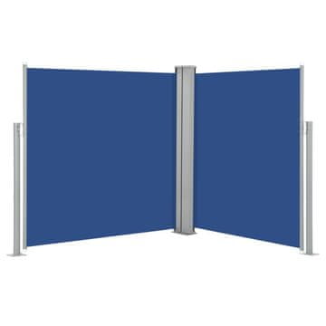 Vidaxl Uvlačiva bočna tenda 140 x 600 cm plava