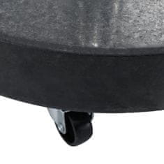 Vidaxl Granitna podloga za suncobran 30 kg okrugla crna