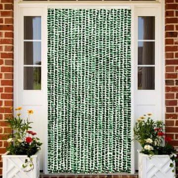 Vidaxl Mreža protiv komaraca zeleno-bijela 100x220 cm šenil