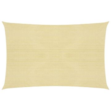 Vidaxl Jedro za sjenu, 160 g/m², bež, 5x8 m, HDPE