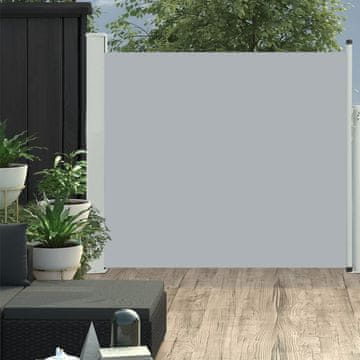 Vidaxl Uvlačna bočna tenda za terasu 100 x 300 cm siva
