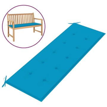 Vidaxl Jastuk za vrtnu klupu plavi 150 x 50 x 3 cm od tkanine Oxford