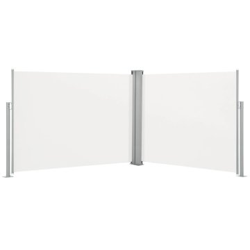 Vidaxl Uvlačiva bočna tenda 170 x 1000 cm krem