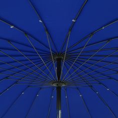 Vidaxl Vanjski suncobran s aluminijskim stupom 270 cm azurnoplavi