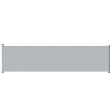 Vidaxl Uvlačiva bočna tenda za terasu 600 x 160 cm siva