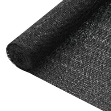 Vidaxl Mreža za sjenu, crna, 3,6x50 m, HDPE, 75 g/m²
