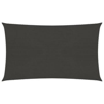 Vidaxl Jedro za zaštitu od sunca 160 g/m² antracit 5 x 7 m HDPE