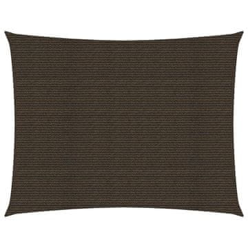 Vidaxl Jedro za zaštitu od sunca 160 g/m² smeđe 3,5 x 5 m HDPE