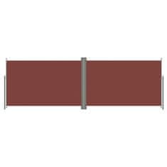 Vidaxl Uvlačiva bočna tenda smeđa 220 x 600 cm